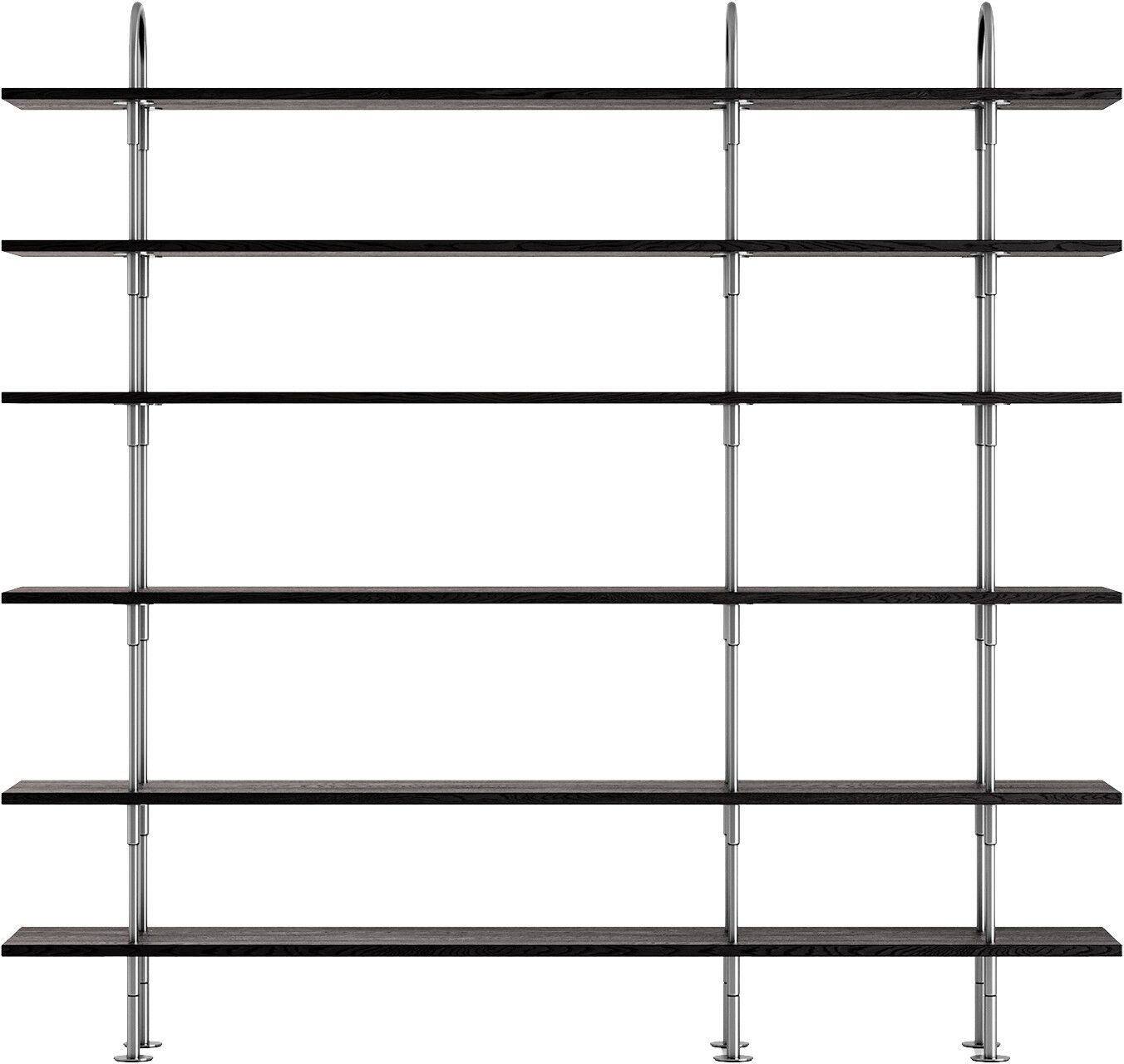 Keen Shelving System, 3 Arches, 208, 6 shelves Frame: Black