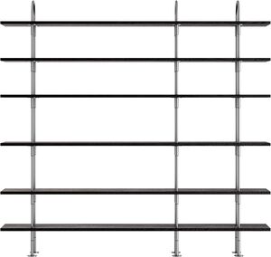 Keen Shelving System, 3 Arches, 208, 6 shelves Frame: Black