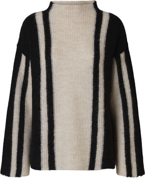 SLFLULU LS KNIT VERTICAL HIGH NECK