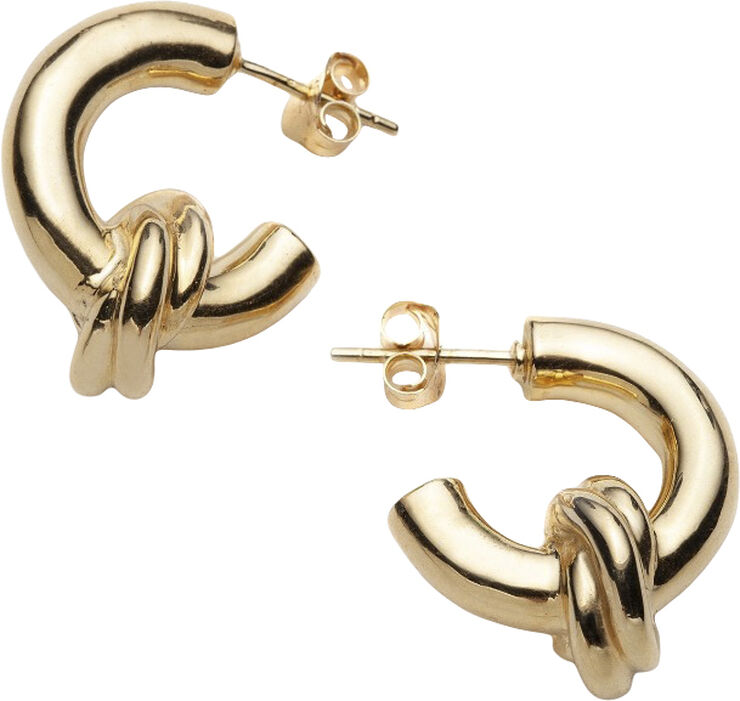 Knot Hoops Earrings