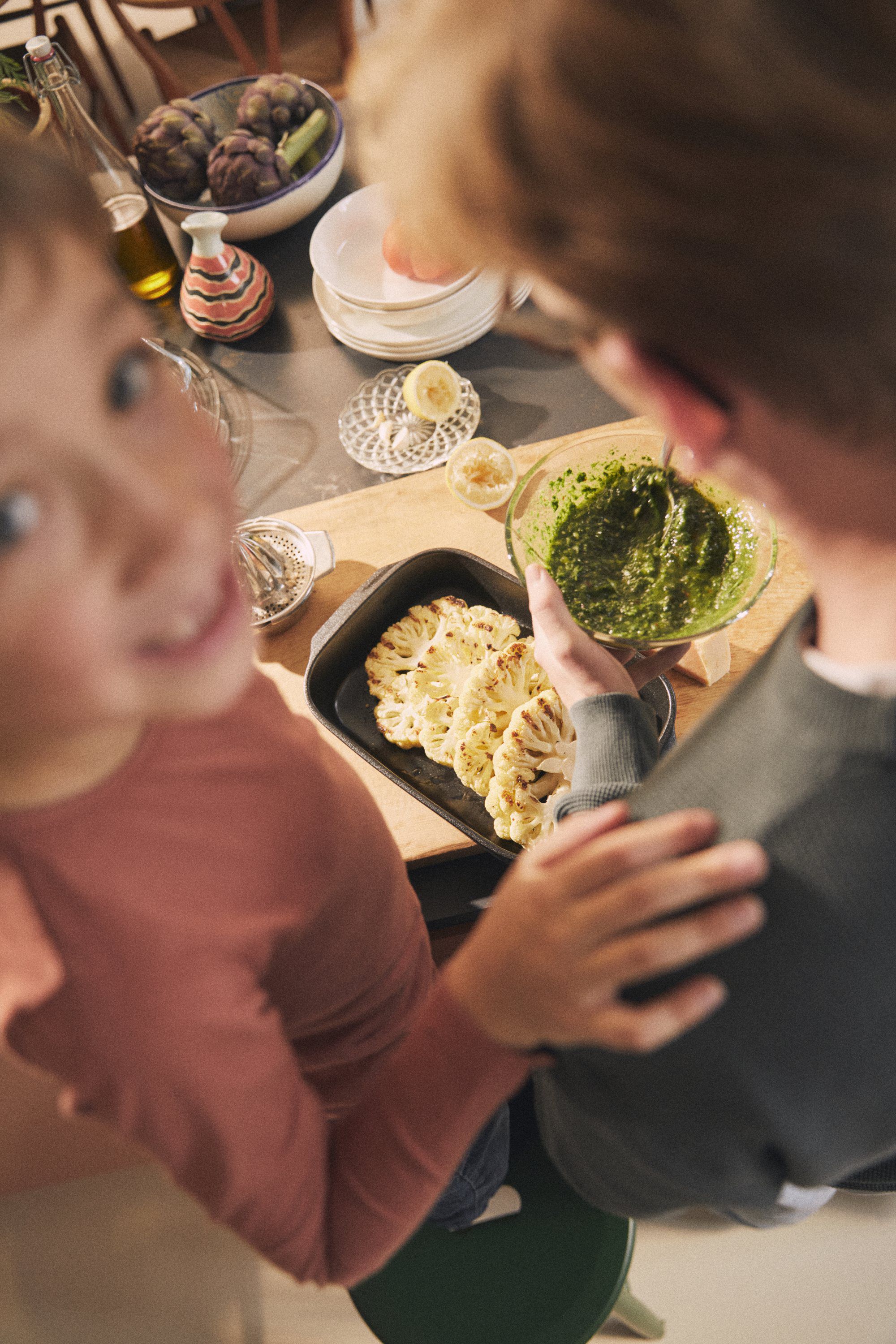 Rosendahl Ovnfast fad Cook with love 34x21. 5 cm gr&aring;