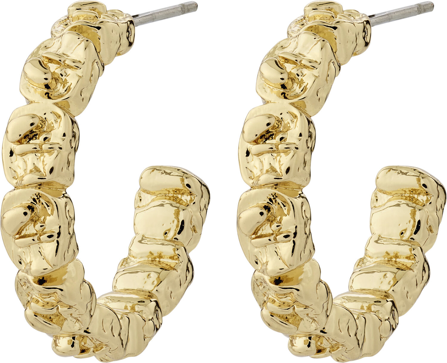 SCOTTIE recycled hoop earrings gold-plated