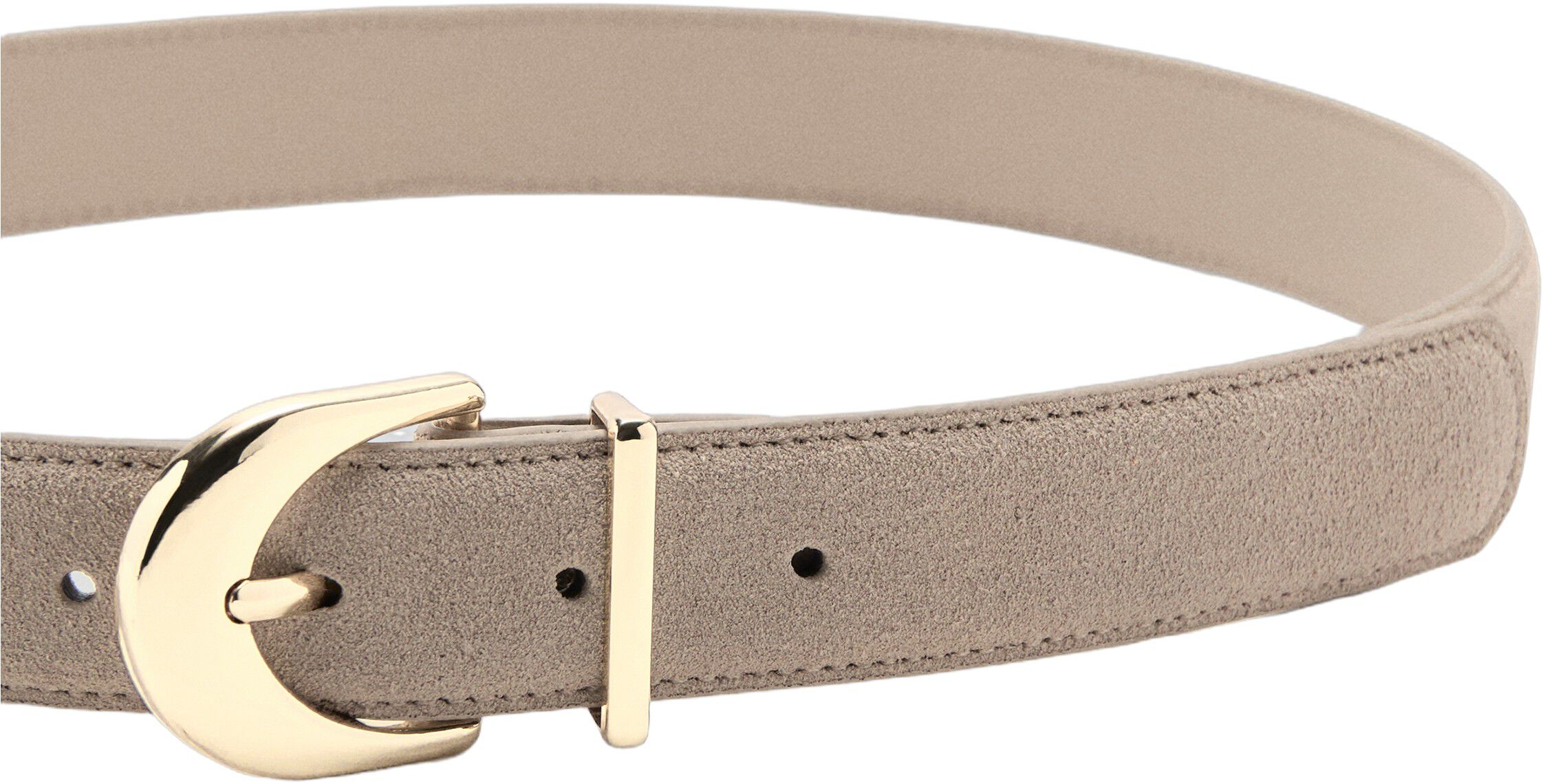 Oval buckle belt