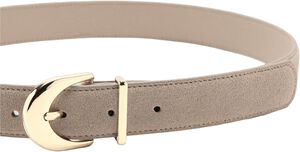 Oval buckle belt