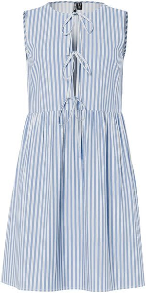 PCJOLLY SL TIE SHORT DRESS WVN NOOS