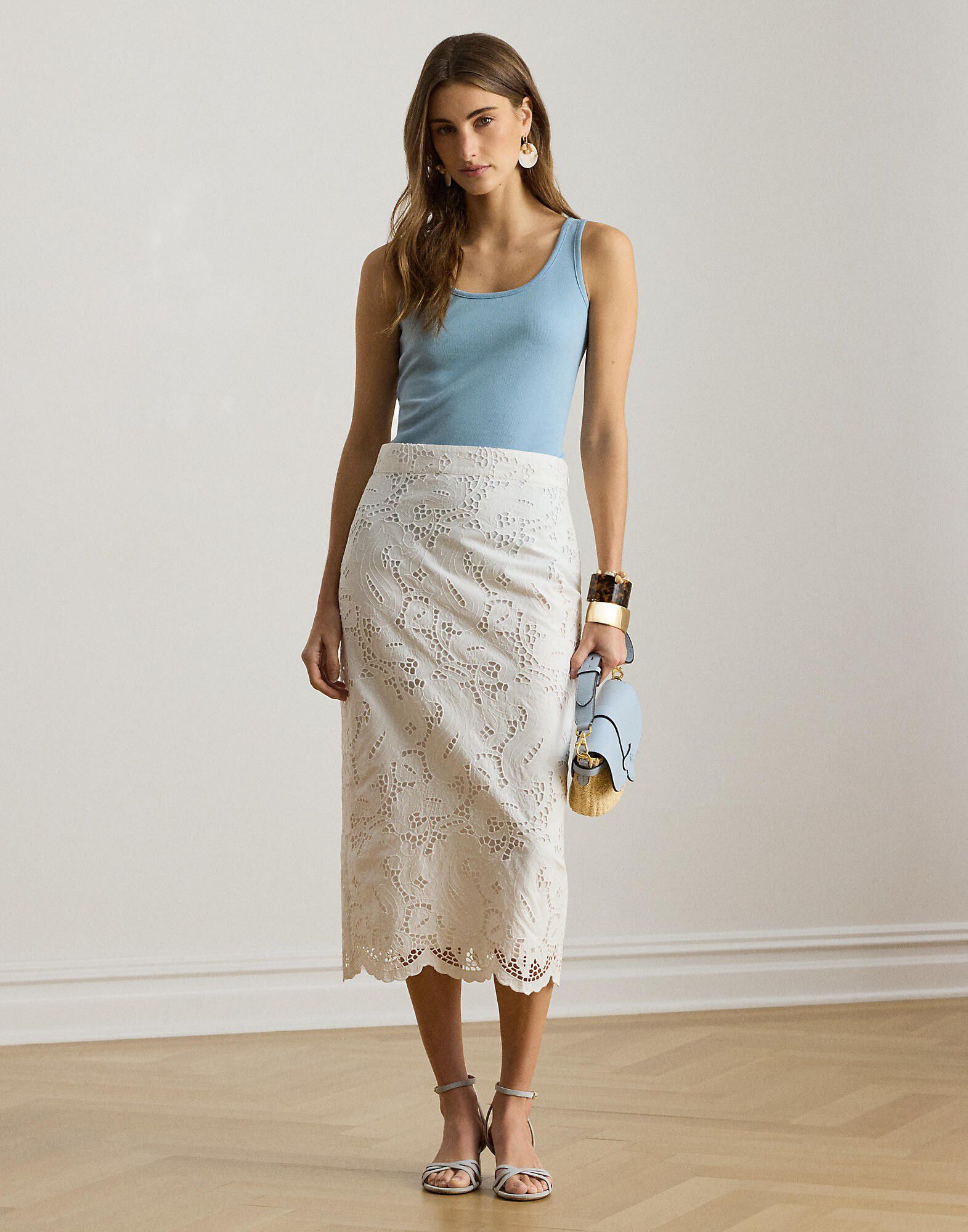 Stretch Cotton Tank Top