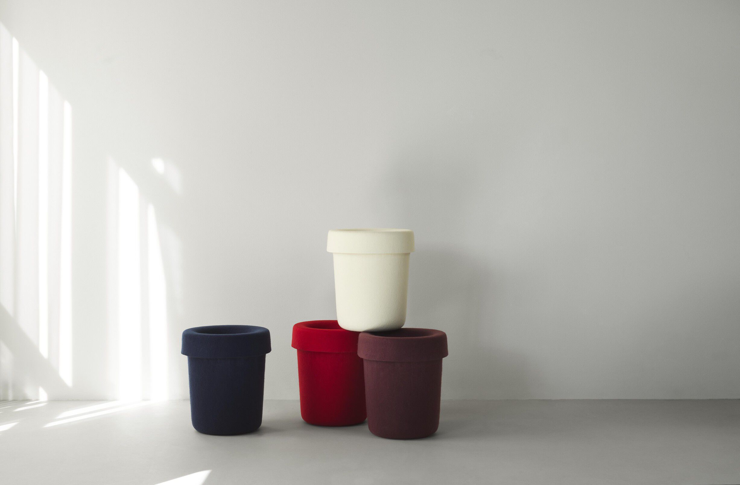 Hide Office Bin Bright Red