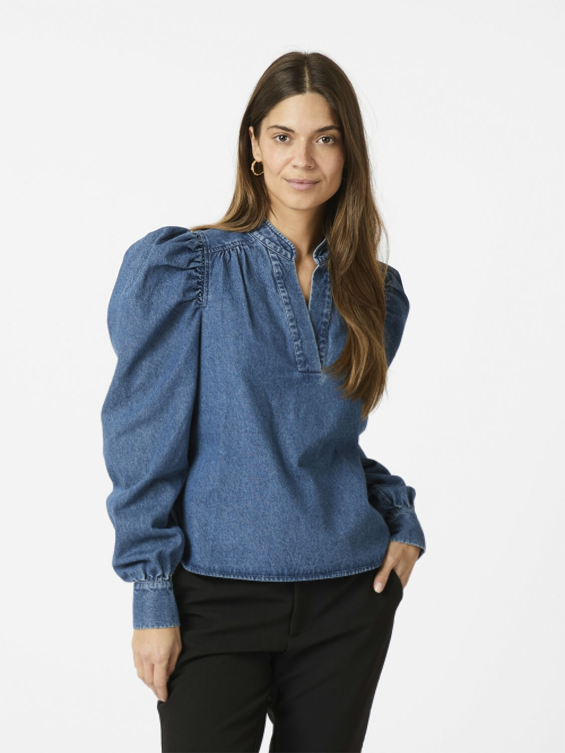 Rosslyn Denim Blouse