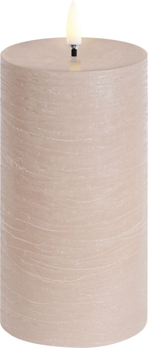 LED pillar candle, Beige