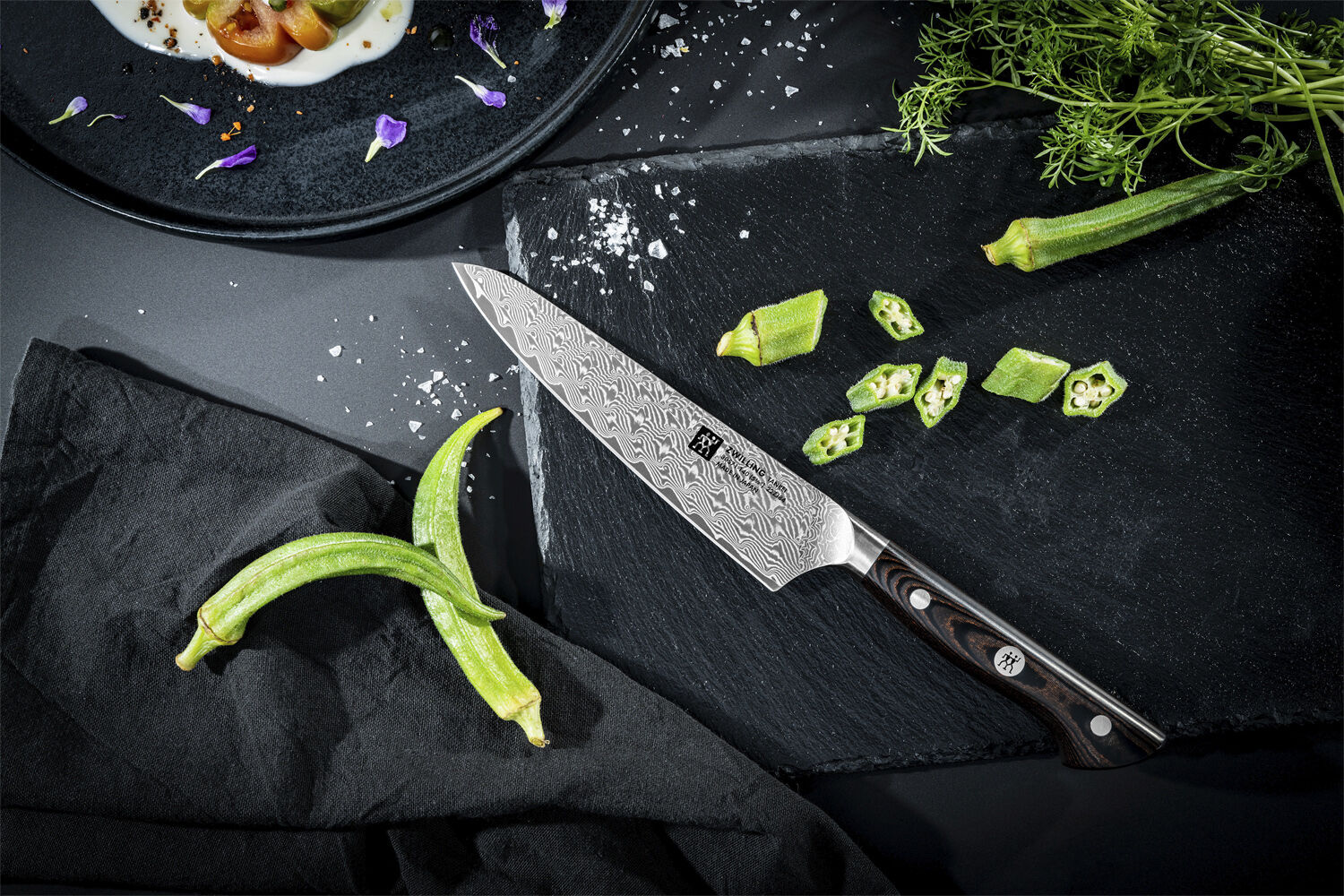 Tanrei Kompakt kokkekniv 140 Glatslebet