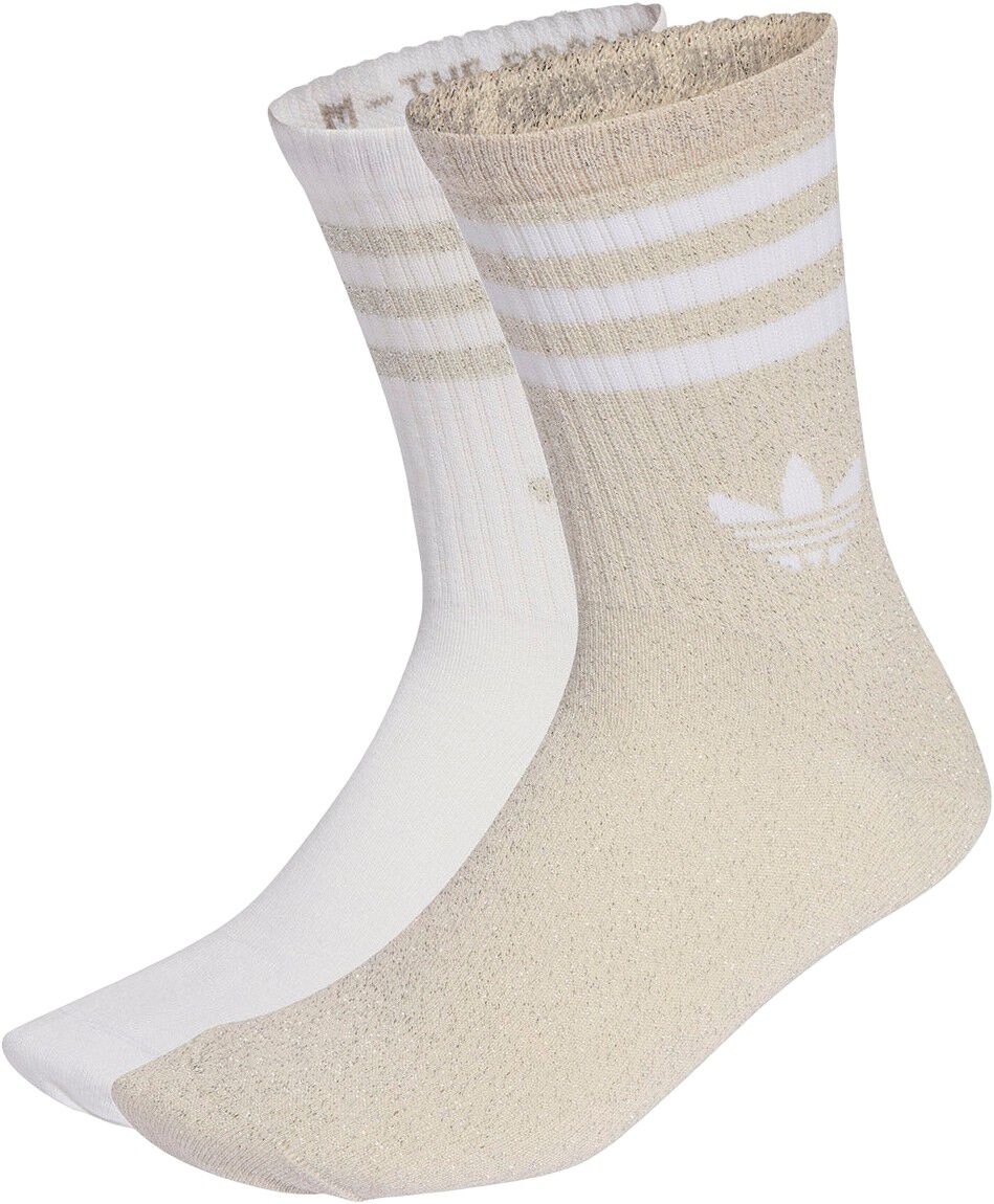 3-Stripes Glitter Crew Str&oslash;mper 2 pak