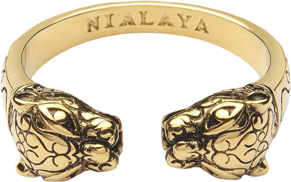 Men's Gold Plated Panther Ring