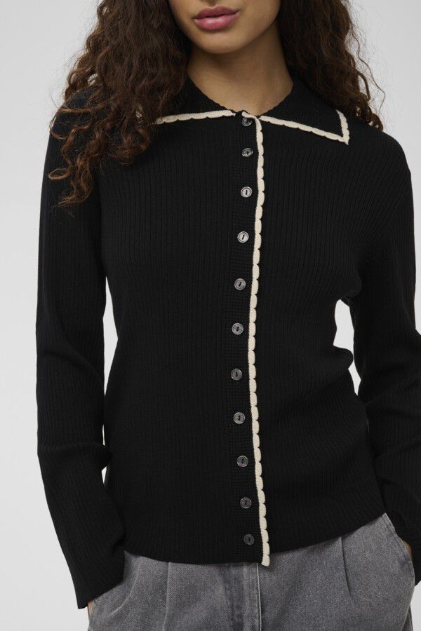 SLLysandra Loose Polo Cardigan
