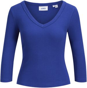 JXFIFI STR 3/4 V-NECK RIB TOP JRS