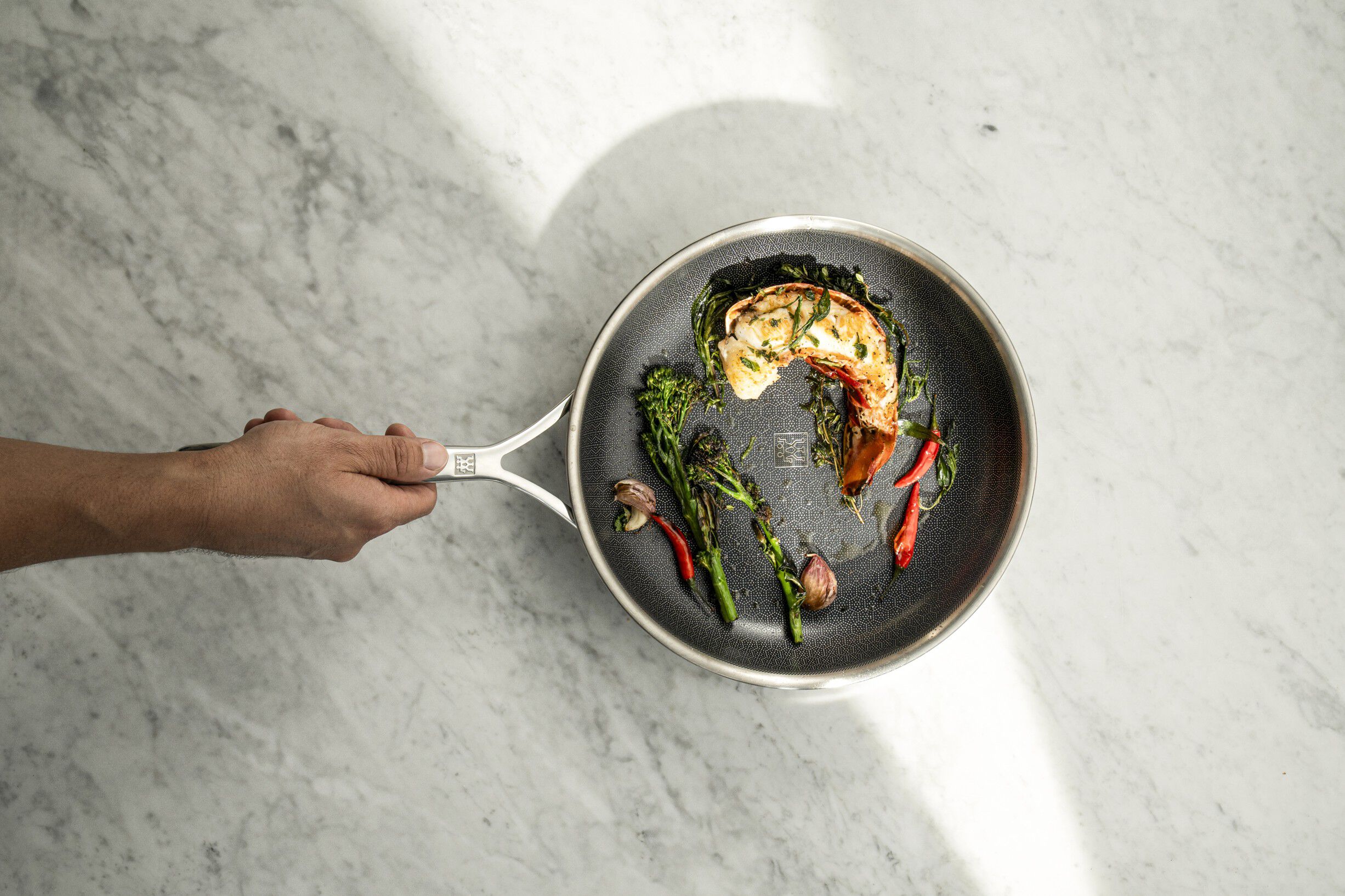 Fry pan 28 cm, 18/10 stainless steel, silver