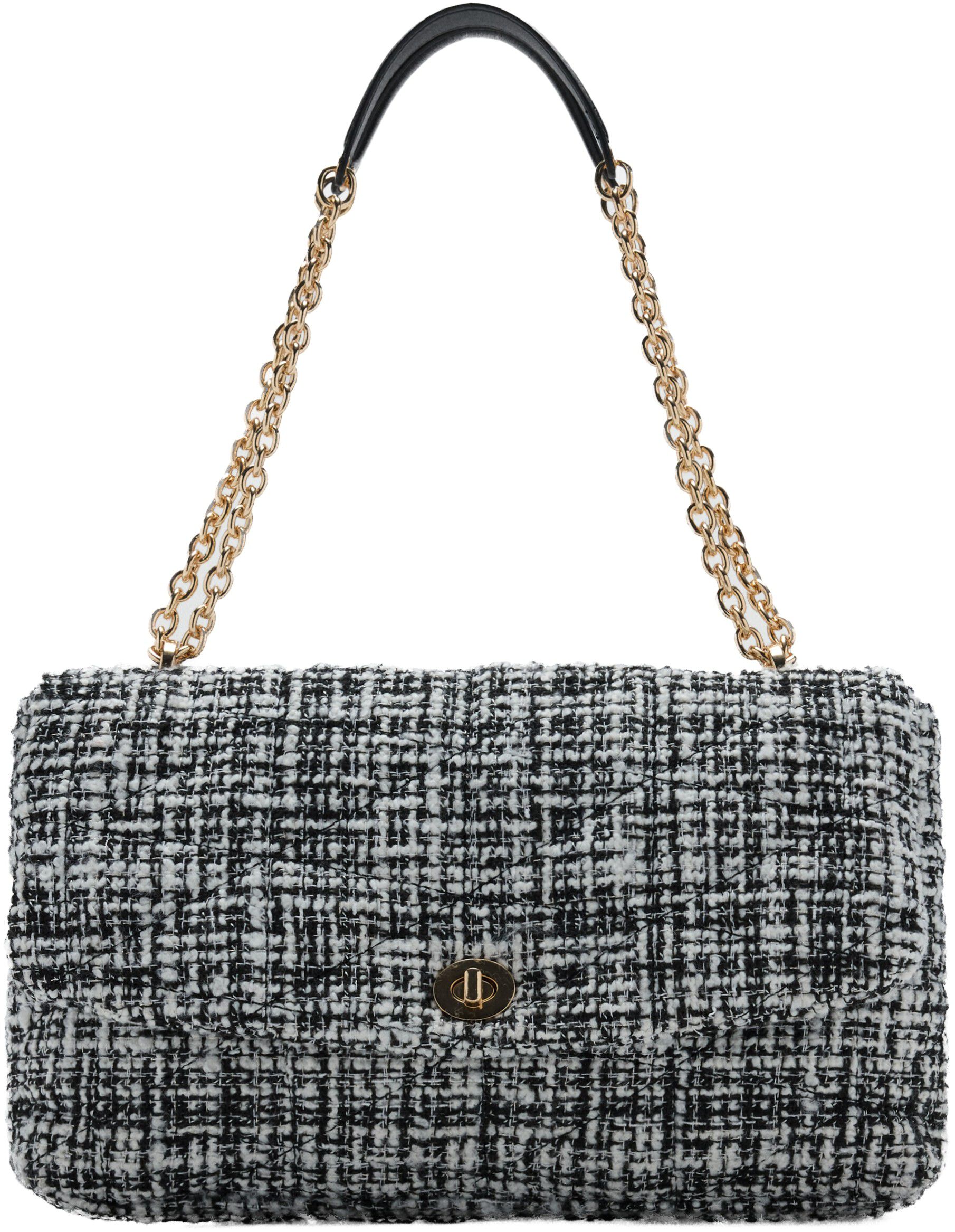Large tweed handbag