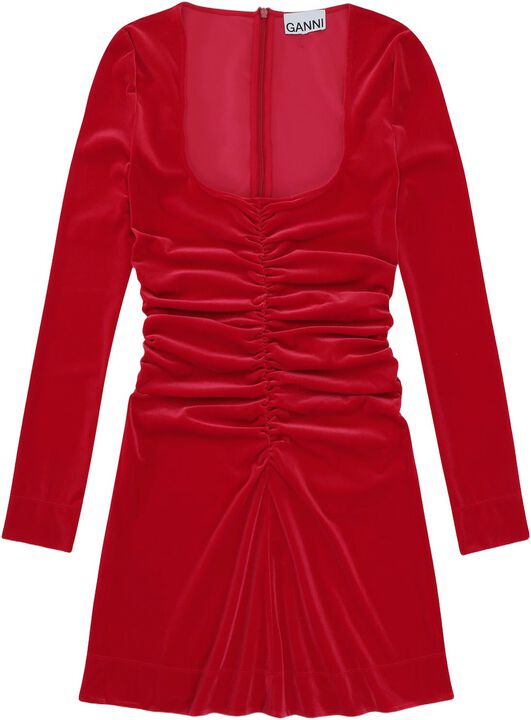 Velvet Jersey Mini Dress