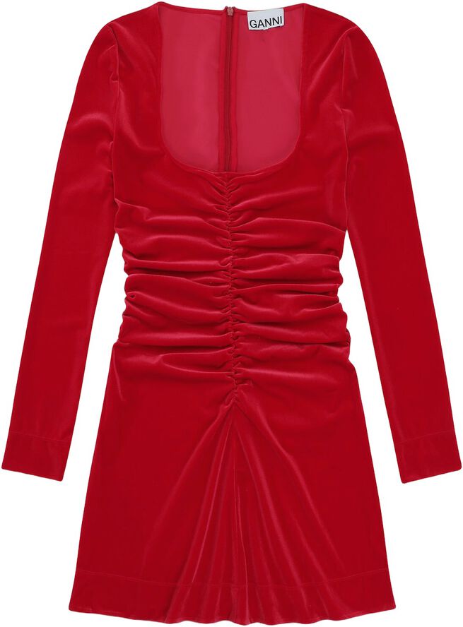 Velvet Jersey Mini Dress