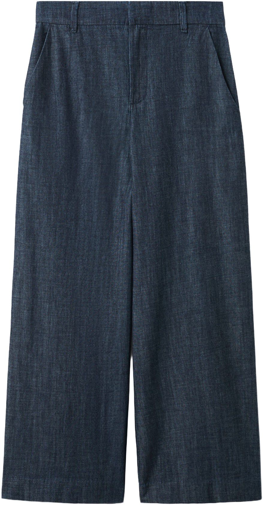 Wide leg mid-rise jeans