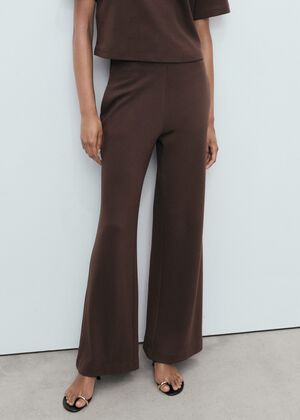 Straight-fit cotton trousers