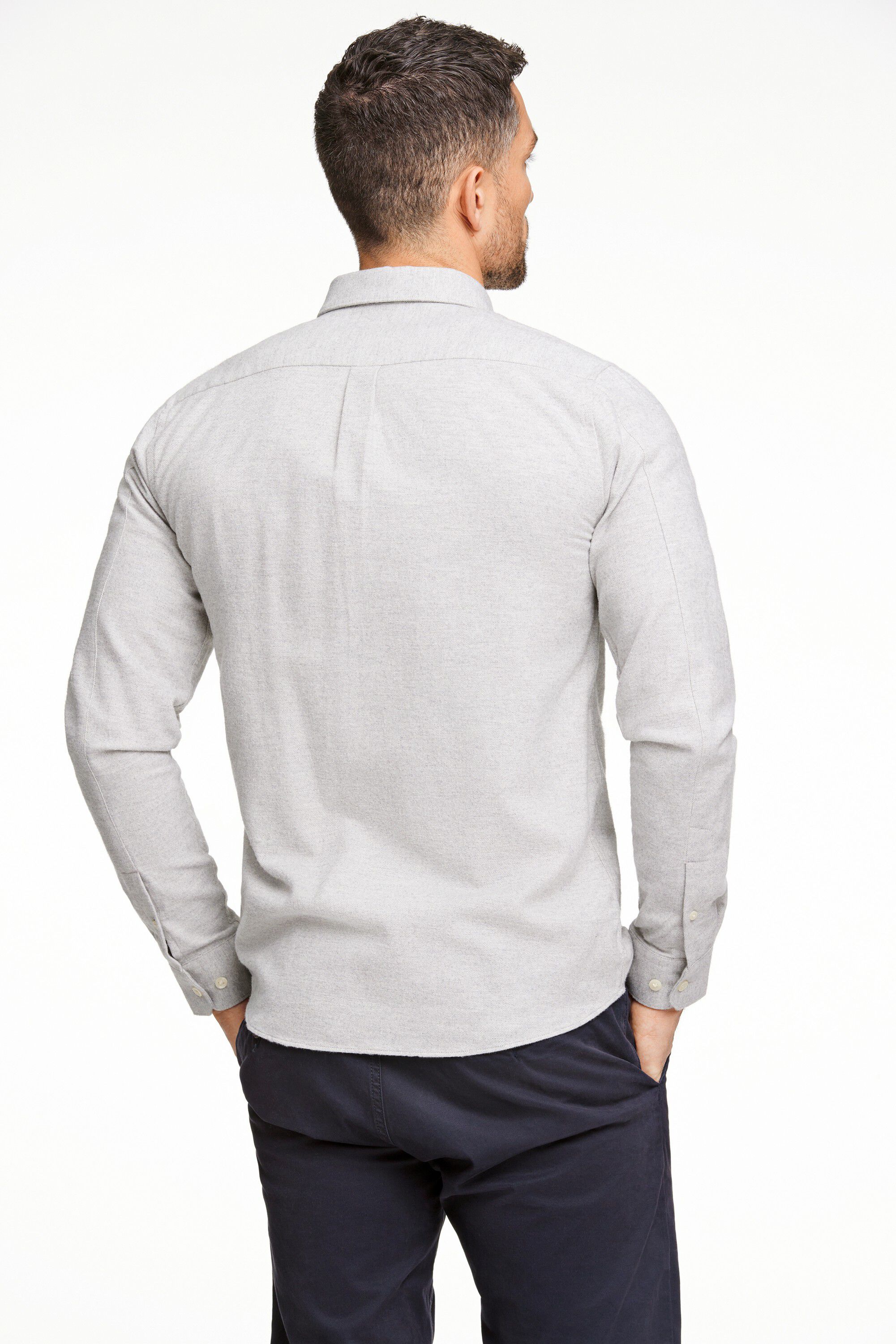 Brushed twill shirt L/S