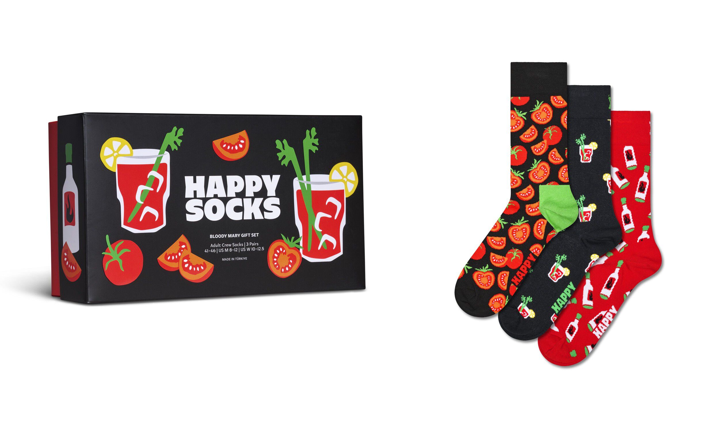 3-Pack Bloody Mary Socks Gift Set