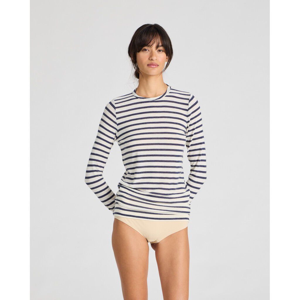 Thyra L/S Sailor Reverse Wool Top