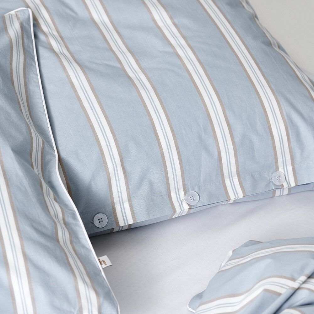 &Oslash;kologisk senges&aelig;t Cocoon stripe - GOTS