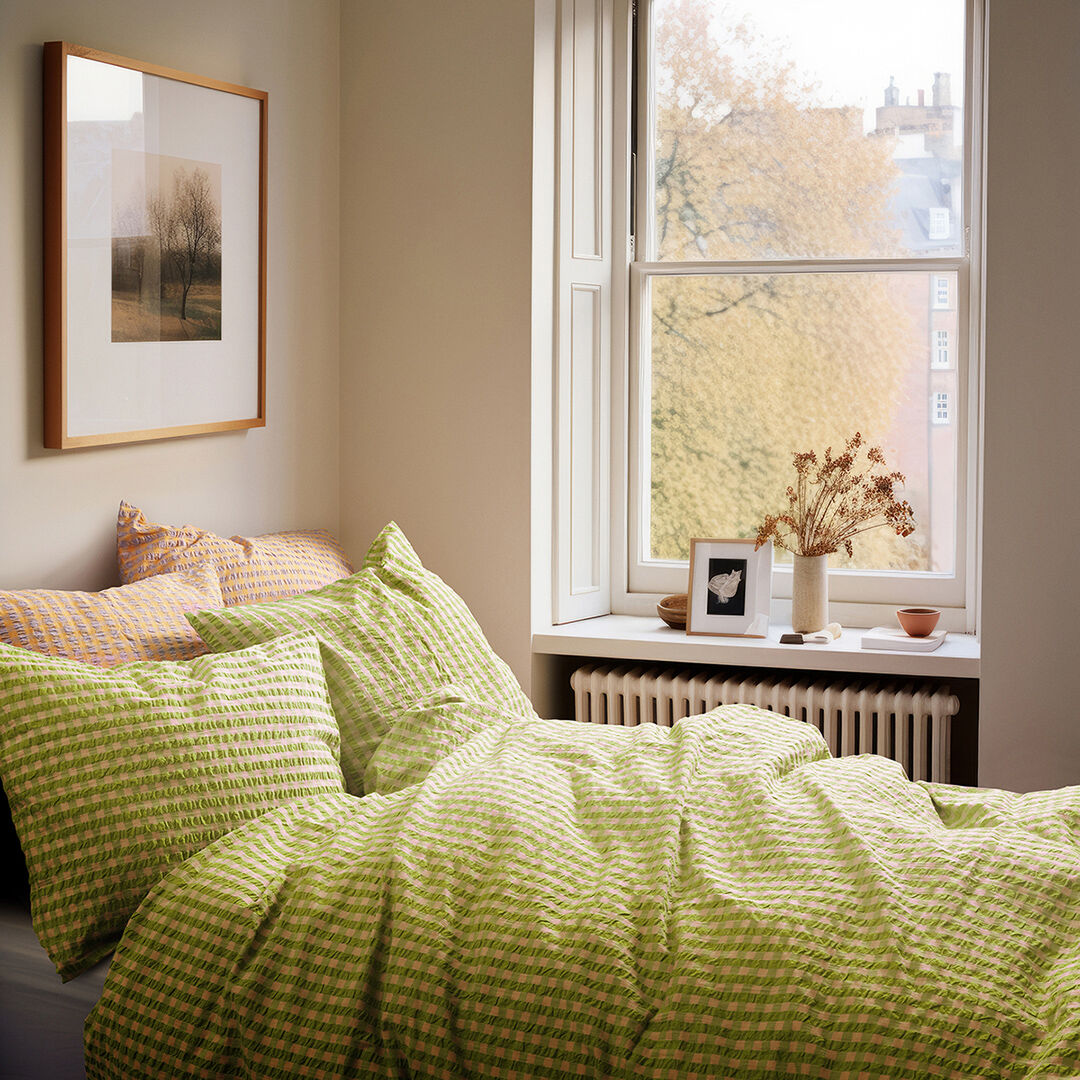 B&aelig;k&B&oslash;lge Senget&oslash;j 200x220 cm blomme/rosa DK