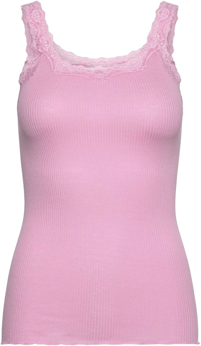 Babette Silk Sl Deep Back Lace Top