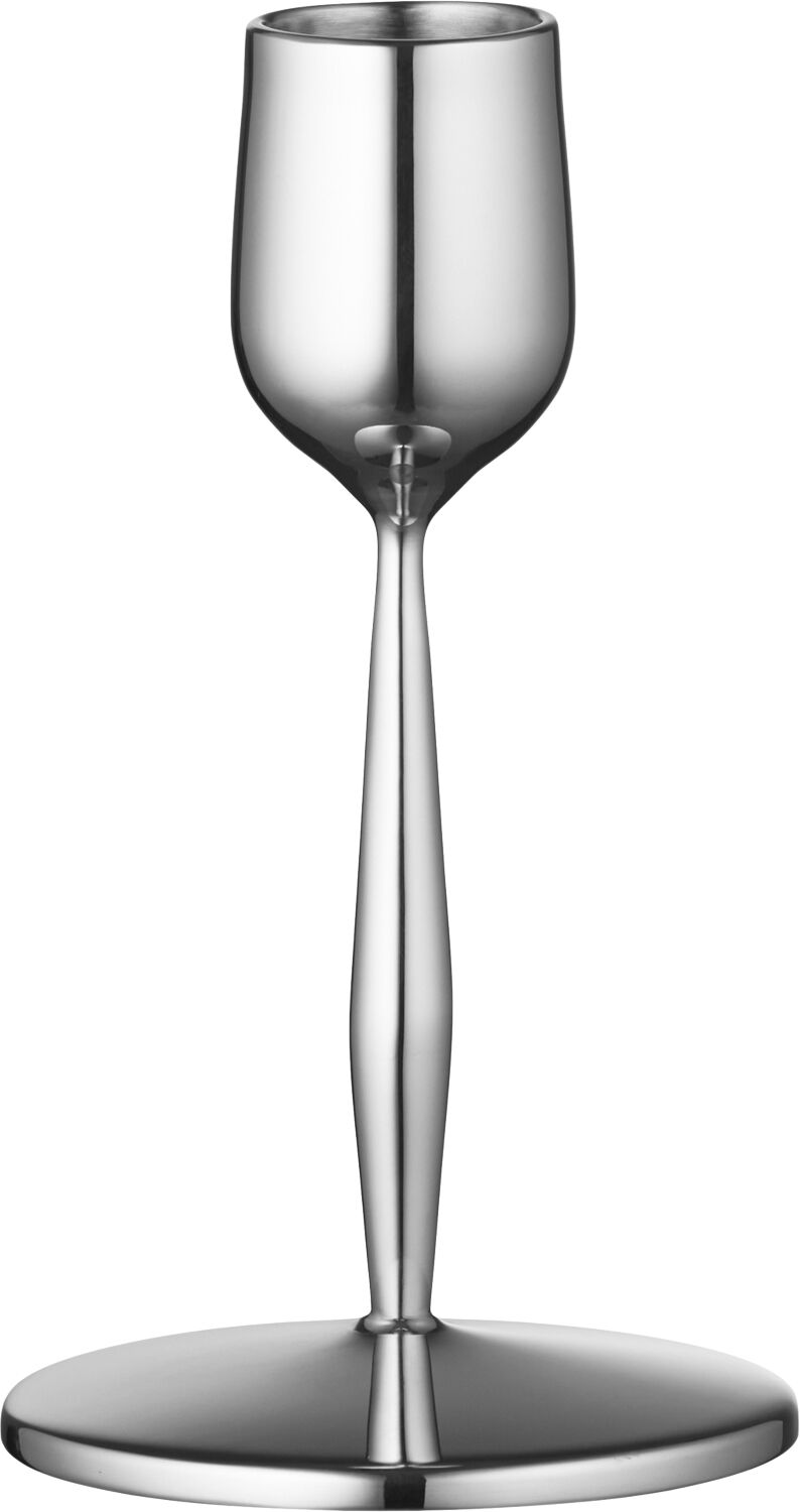 Lysestage Dorotea 7 x 12 cm Blankt st&aring;l