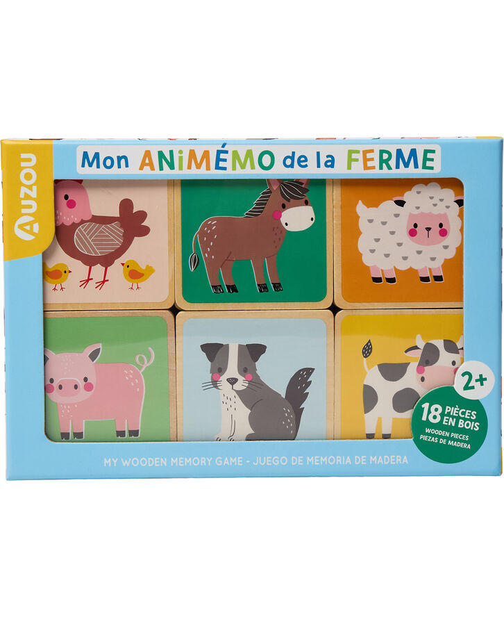 Auzou - Huskespil af træ - Bondegården