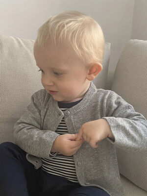 Strikka RWS wool & cashmere baby cardigan