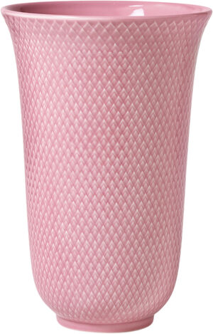 Rhombe Color Vase H20 rosa porcel&aelig;n