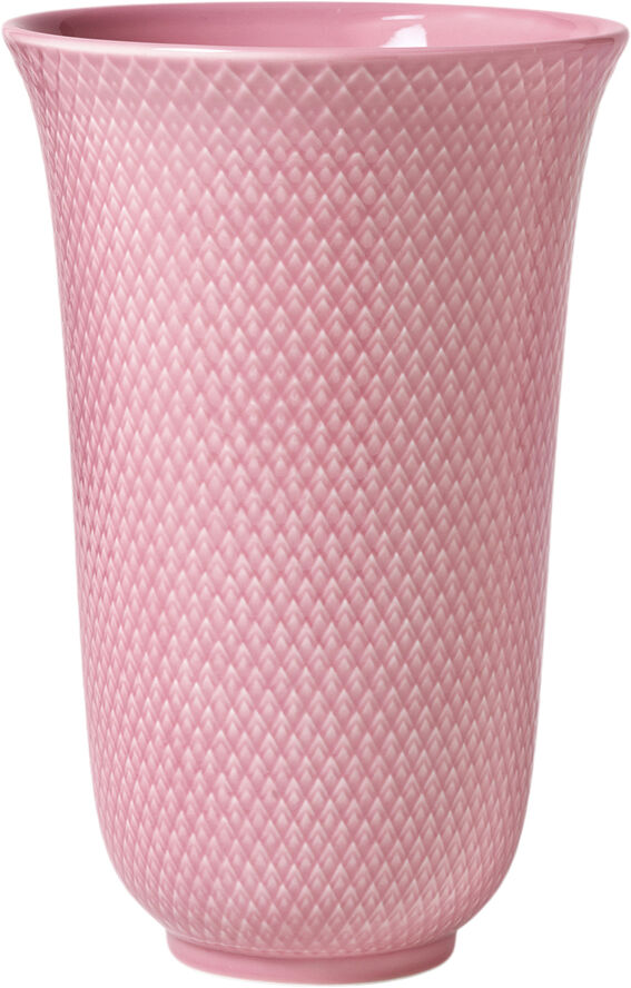 Rhombe Color Vase H20 rosa porcelæn