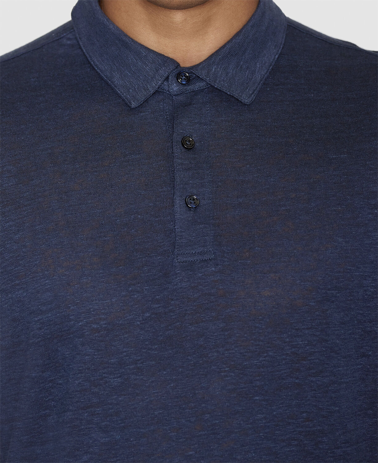 Regular linen polo - GOTS/Vegan