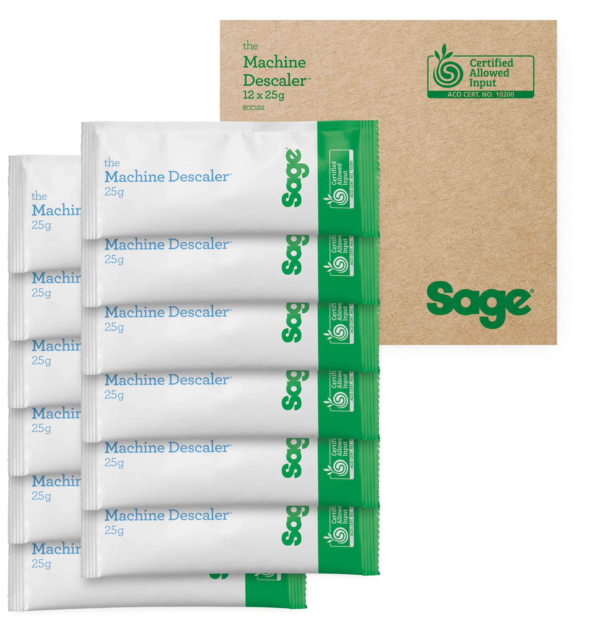 Sage SCC 102 Machine Descaler x 12 White