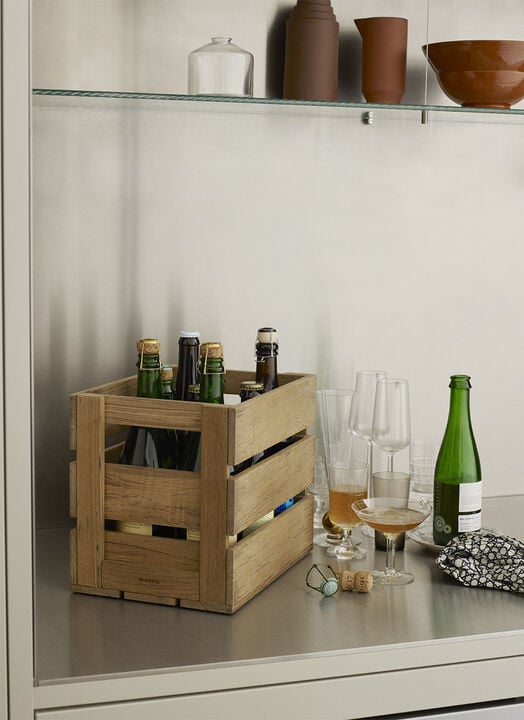 Dania Box 3, Teak, 100%