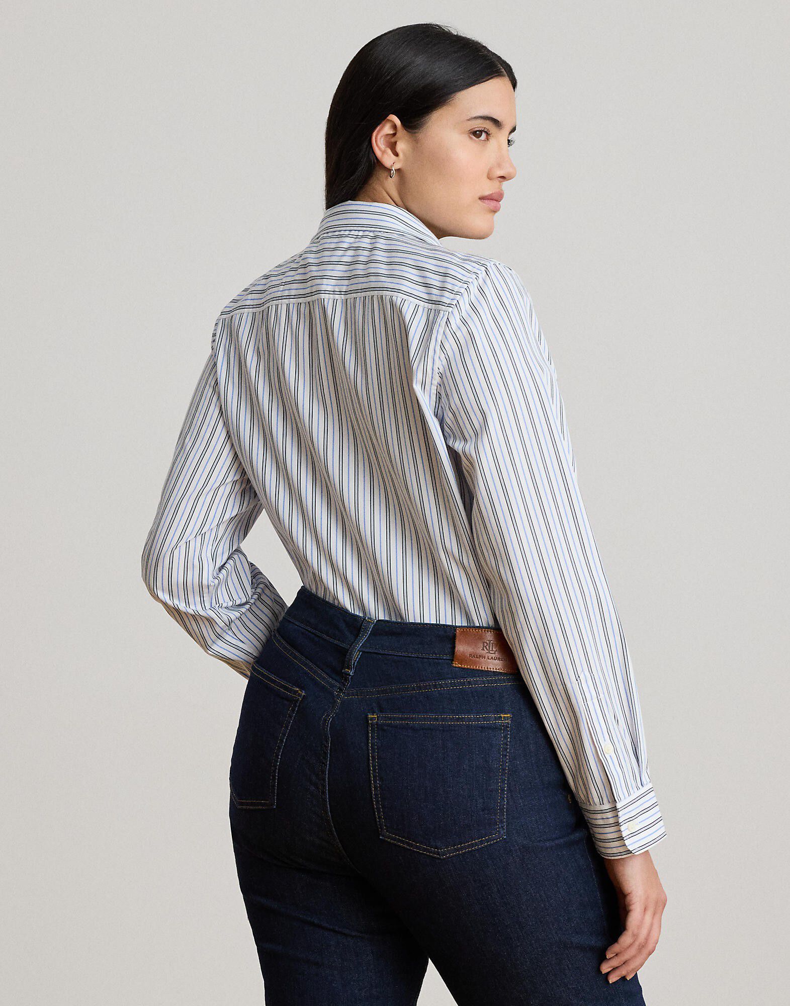 Classic Fit Striped Broadcloth Shirt