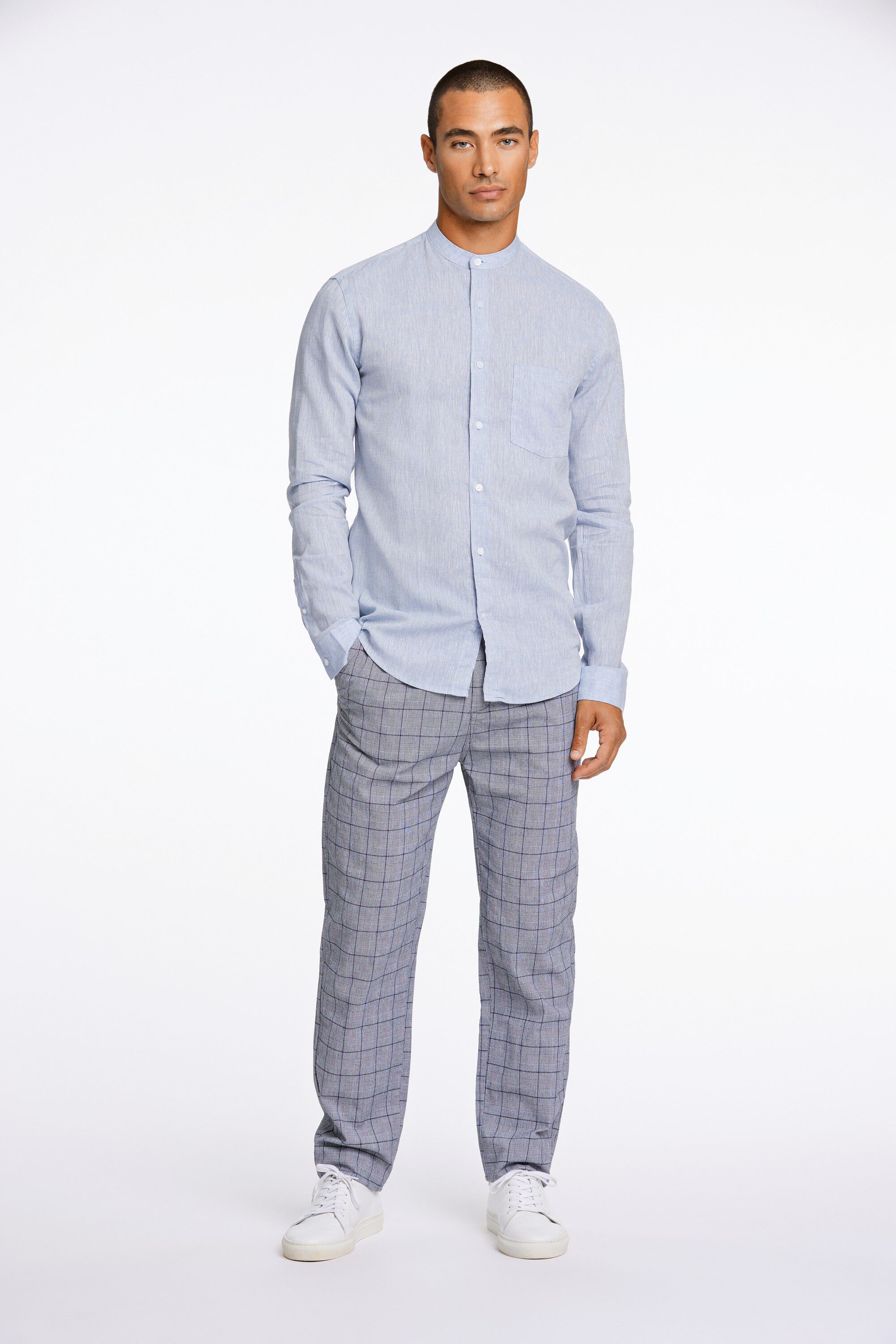 Linen/cotton shirt L/S