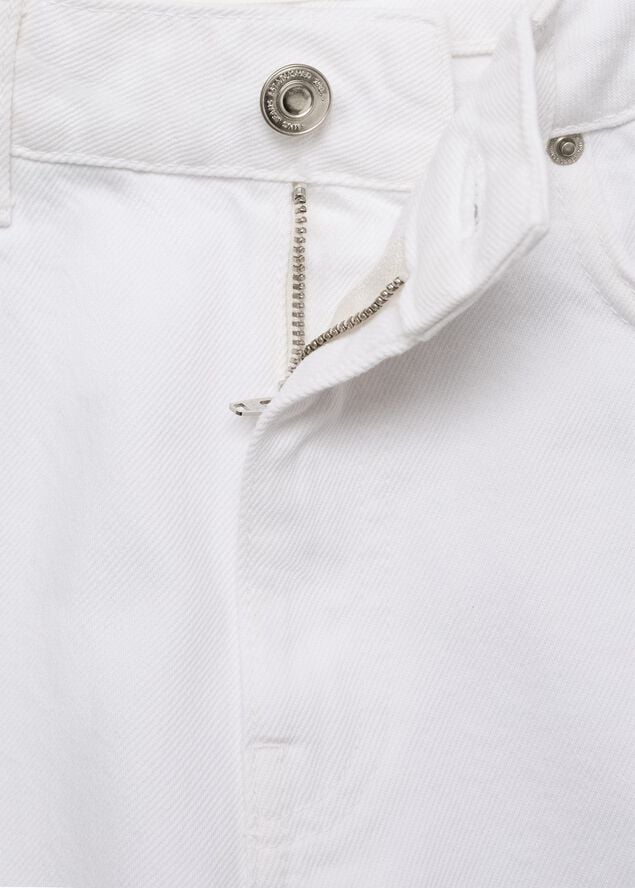 Mid-rise straight jeans