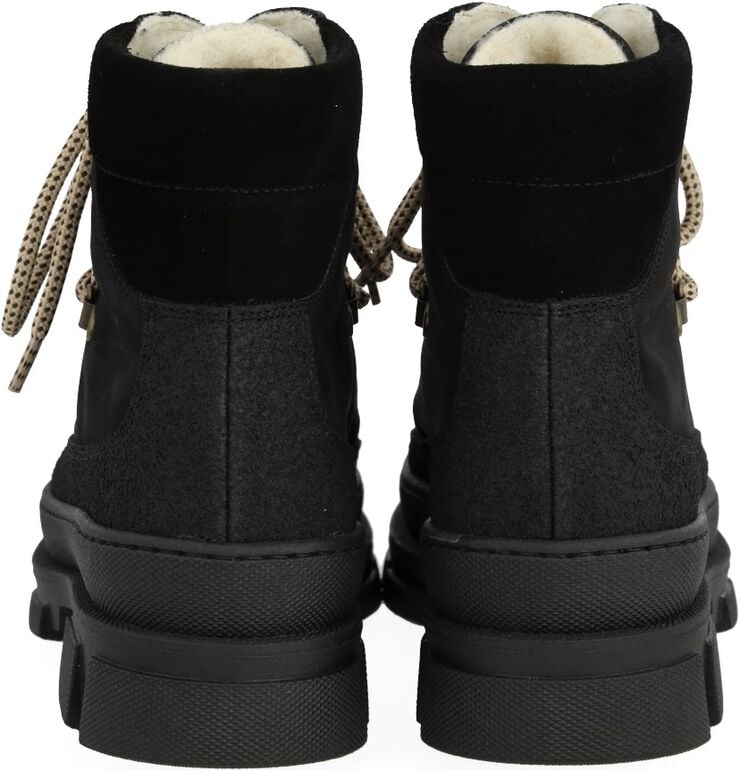 Snørestøvle med uldfoer