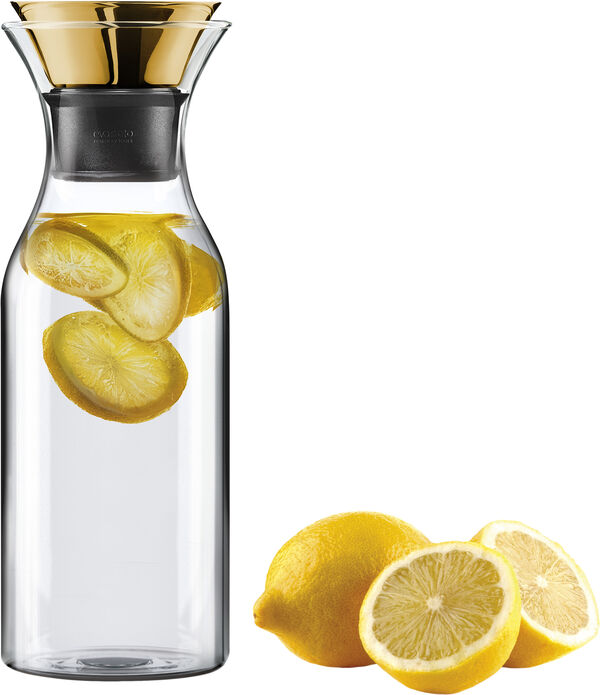 Køleskabs karaffel 1,0 l vippelåg messing