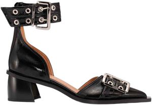 Feminine Buckle Open Cut Pump Napla