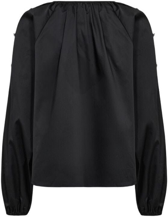 LR-ISLA SOLID 131 Bluse Sort