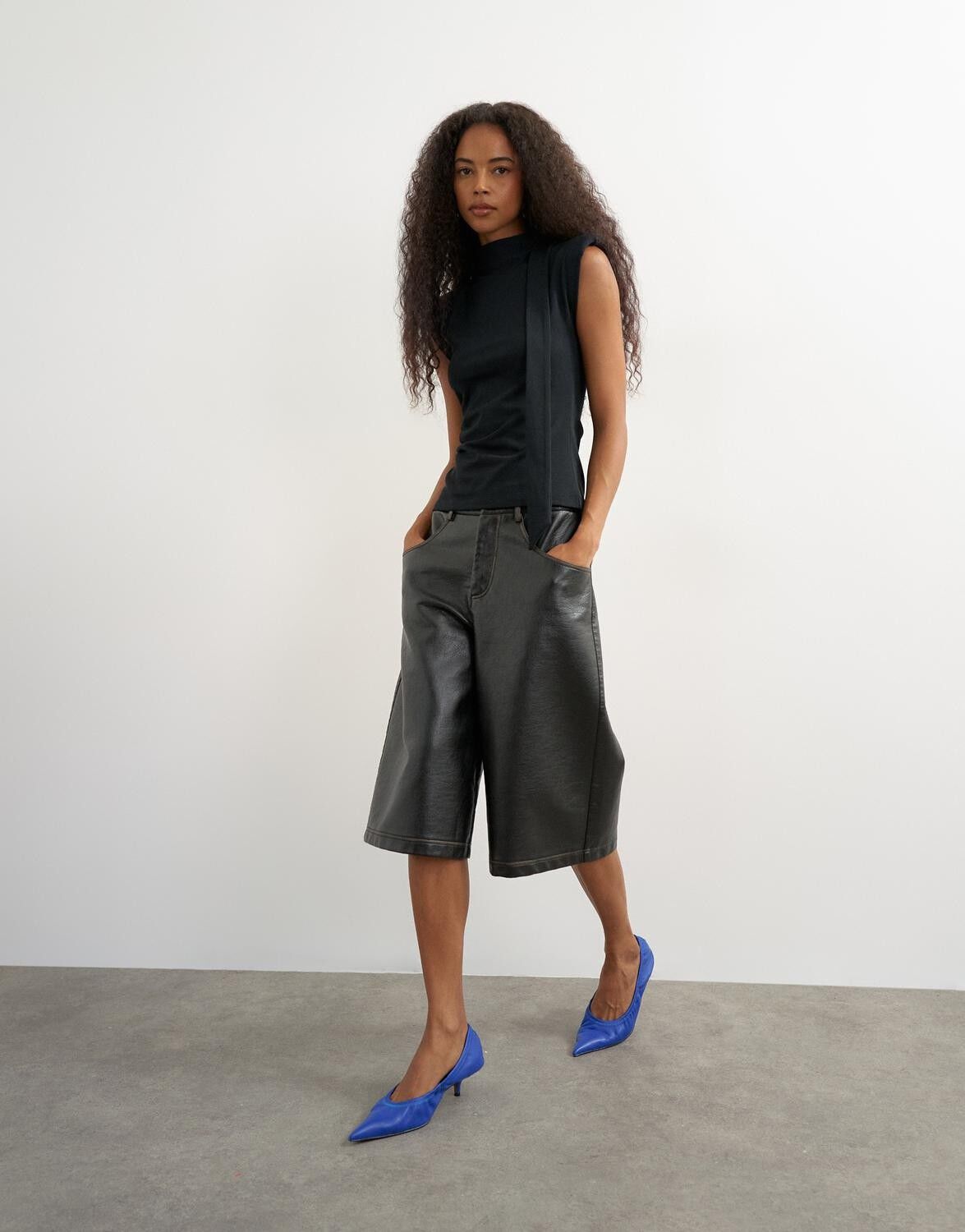 Tsbenda S/S Scarf Tank Top Jrs