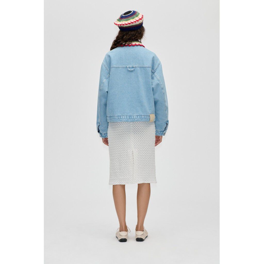 2479 Crochet Lace, Pencil Elasticated Skirt