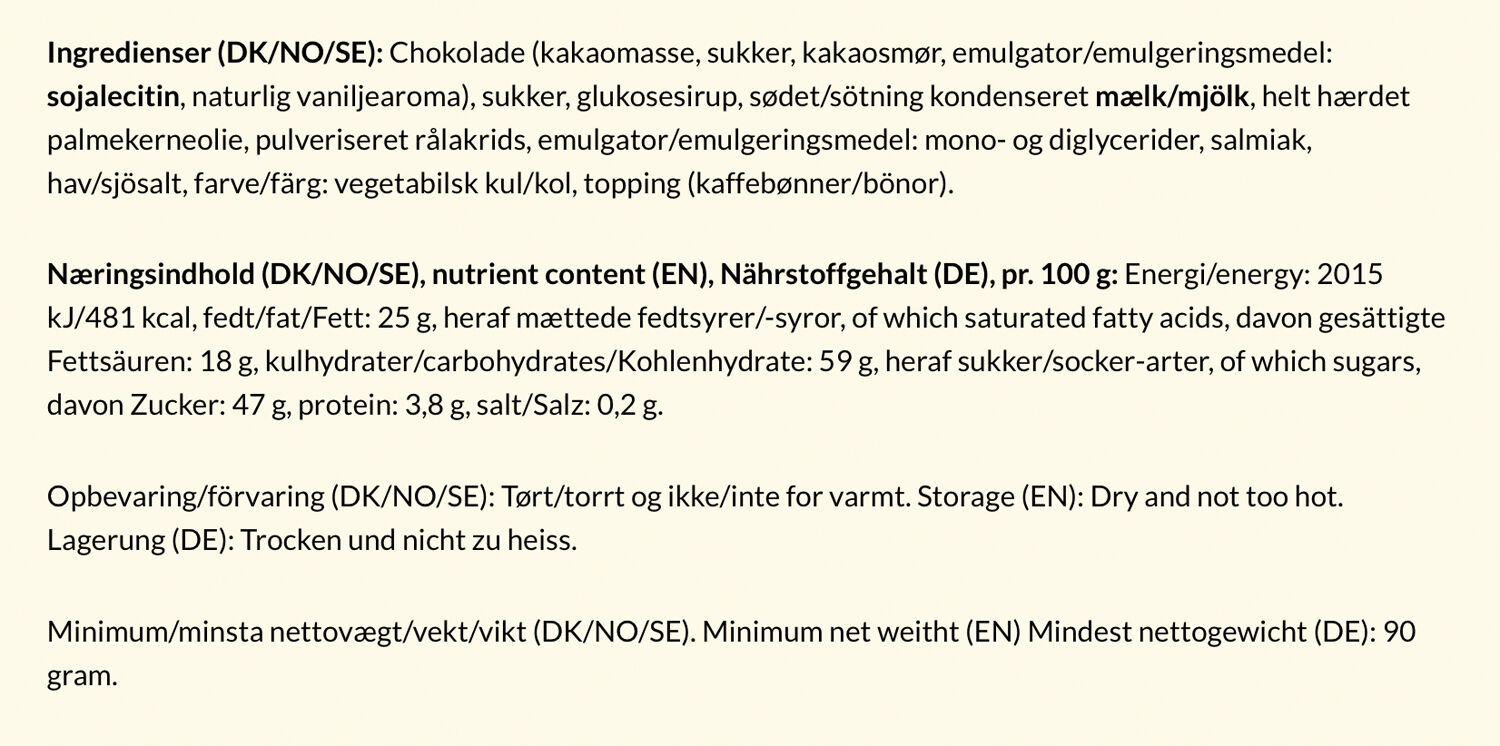 Kaffe Symfoni st&aelig;nger 2 stk. , 80 gr.