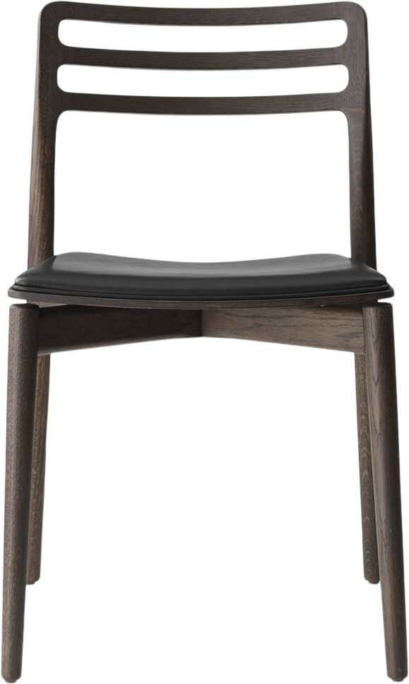 Vipp481 Cabin chair, Dark oak w/black leather