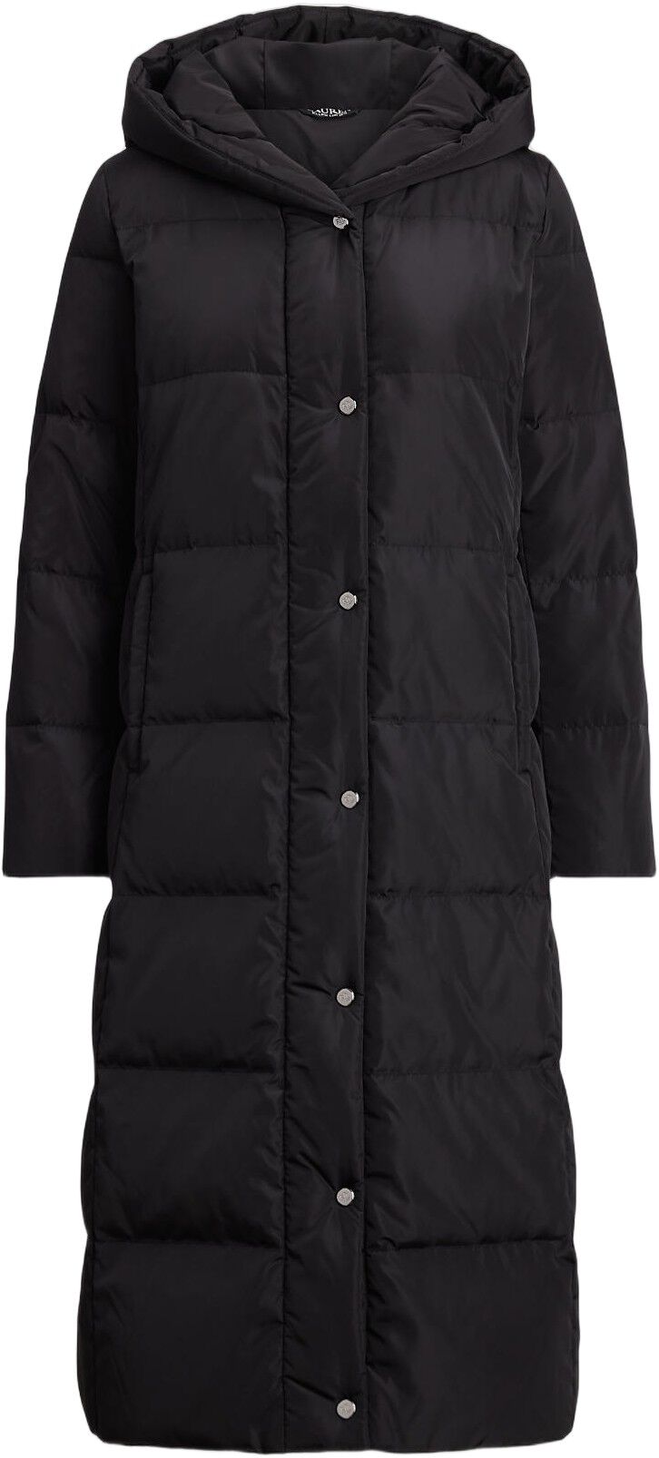 Hooded Channel-Quilted Down Puffer Coat